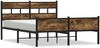 vidaXL Bettgestell ohne Matratze Räuchereiche 140x200 cm Holzwerkstoff 4017237 Bild 2