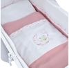 Baby-Delux Stubenbett Babywiege Komplettset Musseliin Bettset, Schaukelwiege Weiß 90x40 cm Komplett Bettset Wiegenset Bild 3