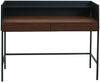 Schreibtisch HWC-J79, Bürotisch Computertisch Arbeitstisch, Schublade 120x50cm Holz Metall ~ Walnuss-Optik Bild 5