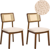 Esszimmerstuhl 2er Set EMBAR Holz Braun Bild 1