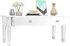 vidaXL Spiegel-Couchtisch 106x45x45 cm Holzwerkstoff und Glas 348528 Bild 5