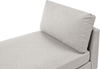 Chaiselongue ARCHIANE Stoff Hellgrau Bild 5