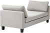 Chaiselongue ARCHIANE Stoff Hellgrau Bild 4