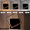 ZMH Deckenlampe LED Deckenleuchte Wohnzimmer: 44W Wohnzimmerlampe Schwarz Schlafzimmerlampe dimmbar mit Fernbedienung Modern Design Küchenlampe Deckenbeleuchtung aus Metall für Esszimmer Büro Bild 4