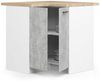 Raumhirsch Furniture Unterschrank Moderner Küchenunterschrank - Platzsparender Eckschrank - Küchenmodul (viele Farbvarianten - Maße 90 - 85 - 46 cm) 2 Türen, moderne Gestaltung, praktischer Stauraum Bild 3