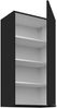 Küchen Hängeschrank 50 cm SIENA Schwarz Küche Küchenzeile Küchenblock 90 cm hoch Bild 2