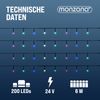Lichterkette 20m 200 LED bunt Fernbedienung Bild 4
