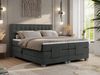 Boxspringbett elektrisch verstellbar, Schlafzimmerbett, Bettkasten - ELEKTRO - 180 x 200 cm - Dunkelgrau Stoff - H4 Bild 3