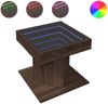 vidaXL LED-Couchtisch Braun Eichen-Optik 50x50x45 cm Holzwerkstoff 847566 Bild 2