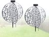 Solarleuchte Garten 2er Set Scheibe 40cm Solarlampe Außen Außenleuchte Solar Bild 2