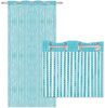 Arsvita Fadenvorhang Metallik-Optik mit Ösen, Türvorhang 140x250cm (Türkis) Bild 2