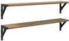 vidaXL Wandregale 2 pcs Artisan-Eiche 80 x 15 x 15,5 cm Holzwerkstoff 882854 Bild 2