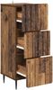 vidaXL Schubladenschrank Altholz 33 x 34,5 x 92 cm Holzwerkstoff 894393 Bild 3