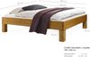 Möbel-Eins CURBY 4-Fuß-Bett ohne Kopfteil, Material Massivholz, rustikale Altholzoptik, Fichte vintage 160x200 cm Standardhöhe Bild 5