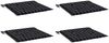 vidaXL Gartenstuhl-Kissen 4 Stk. Schwarz Karomuster 40x40x4 cm Stoff 361015 Bild 3