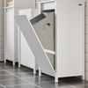 SoBuy BZR100-W Badunterschrank, MDF, Lackiert, Weiß, 45 x 85,5 x 35 cm Bild 4
