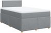 vidaXL Boxspringbett mit Matratze Hellgrau 120x200 cm Stoff 3286640 Bild 2