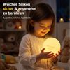 ANYSUN LED Nachtlicht Kinder Silikon Ballon Nachtlampe mit Zugschalter und 1200 mAh Akku, LED fest integriert, Warmweiß, dimmbar, selbstklebend für Kinderzimmer Bild 4
