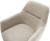 Esszimmerstuhl Pejo-Flex Webstoff Soft Beige Kufengestell Schwarz Taschenfederkern Bild 4