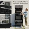 STEELSØN 'Diorus' Mülltonnenbox 1er 240 Liter, graphitschwarz, Mülltonnenverkleidung aus Stahl mit Sichtstreifen, wetterfest, 116x80x69 cm, abschließbare Müllbox für 1 Tonne Bild 3