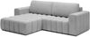 Eltap 'Bonett' Ecksofa mit Schlaffunktion, 92 x 175 x 250 cm, Hellgrau, Links Bild 3
