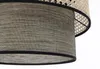 BPS Koncept DUM-017 Hängeleuchte DOBLO PVC-Kunststoff, mit Rattan und Dekor grau, beige 1xE27 60W H:117cm Ø40cm dimmbar Bild 4