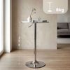 CLP Stehtisch Lamoni 60 cm stufenlos höhenverstellbar 360° drehbar,weiß rund Bild 2