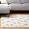 IDIMEX Teppich RHOMB, Wohnzimmerteppich 160x230cm waschbar mit Linien-Design Rauten creme Bild 3