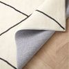 IDIMEX Teppich RHOMB, Wohnzimmerteppich 160x230cm waschbar mit Linien-Design Rauten creme Bild 4