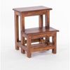 DESIGN DELIGHTS Hocker Trittleiter "STEP", 47x37 cm, vintage Holz, Tritthocker aus Altholz Bild 4