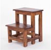DESIGN DELIGHTS Hocker Trittleiter "STEP", 47x37 cm, vintage Holz, Tritthocker aus Altholz Bild 2