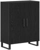 vidaXL Highboard Schwarz Eichen-Optik 69,5 x 34 x 180 cm Holzwerkstoff 3333109 Bild 3