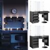 Schminktisch Sherry Anthrazit 120 cm mit LED Beleuchtung und Hocker Vicco Bild 2