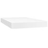 vidaXL Boxspringbett mit Matratze Weiß 120x200 cm Kunstleder, Härtegrad: H2 [3142834] Bild 5