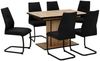 HELA Essgruppe Ariana, TOPSELLER! OTTOs Choice, Esstisch ausziehbar, 6 Stühle, (Set, 7-tlg, 1 Tisch ausziehbar / 6 Stühle), Tisch ausziehbar 120 -160 cm, Belastbarkeit 140 KG, bequem gepolstert Bild 2