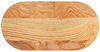 vidaXL Tischplatte Hellbraun 80x40x4 cm Massivholz Eiche Oval 4009073 Bild 2