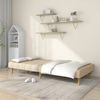 vidaXL Schlafsofa 2-Sitzer Creme Stoff 375829 Bild 3