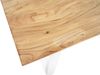Esstisch 140x80cm Akazie massiv eichenfarben schweizer Kante U-Gestell weiß DEAN 137085903 Bild 3