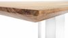 Esstisch 140x80cm Akazie massiv eichenfarben schweizer Kante U-Gestell weiß DEAN 137085903 Bild 4