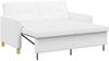 vidaXL Schlafsofa Ausziehbar Weiß Stoff 42033349 Bild 2