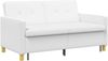 vidaXL Schlafsofa Ausziehbar Weiß Stoff 42033349 Bild 5