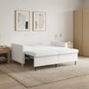 vidaXL Schlafsofa Ausziehbar Weiß Stoff 42033349 Bild 4