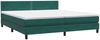 vidaXL Boxspringbett mit Matratze & LED Dunkelgrün 180x220 cm Samt 3316848 Bild 5