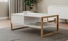 Couchtisch >Denver< in weiß / Dekor Artisan Oak - 100x40x55cm (BxHxT) Bild 2