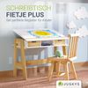 Juskys Kinder Schreibtisch Fietje Plus - neigungs- & höhenverstellbar, 2 Schubladen, robustes Material, viel Stauraum - Kinderschreibtisch aus Holz Bild 2