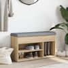 vidaXL Schuhbank Sonoma-Eiche 82x32x45,5 cm Holzwerkstoff 835028 Bild 3