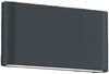 Trio Leuchten LED Außen-Wandleuchte Thames II anthrazit Up- & Downlight Bild 2
