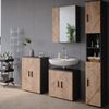 Badspiegelschrank Irma Anthrazit/Goldkraft Eiche 60 x 75 cm Vicco Bild 4