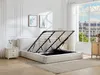 Vente-unique - TAVESO Bett Stoff Beige - B 233 cm x H 92 cm x L 234 cm Bild 2