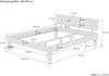 Zeitloses Ehebett Doppelbett Holzbett 160x200 Eiche massiv geölt V-60.88-16Rollrost inkl. Bild 3